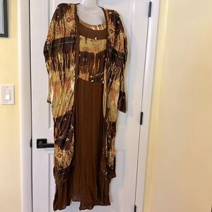 NWT 3 piece Jacket/Dress/Scarf in 3X